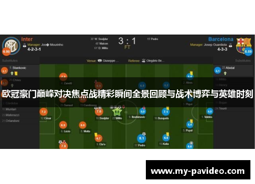 欧冠豪门巅峰对决焦点战精彩瞬间全景回顾与战术博弈与英雄时刻
